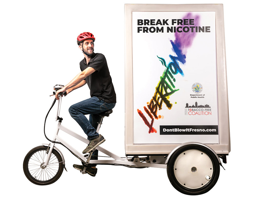Break Free from Nicotine Bike Ad