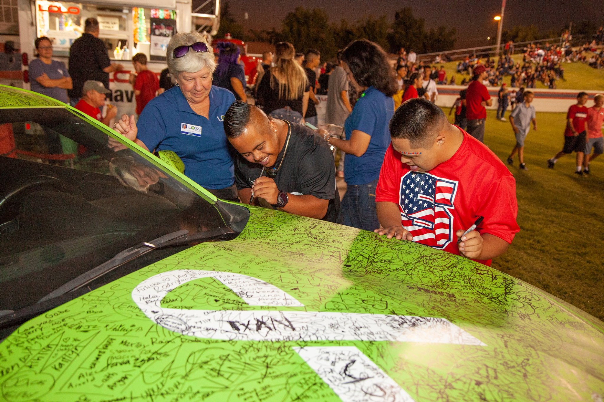 Suicide Prevention Month Camero Wrap at Fresno State Football game